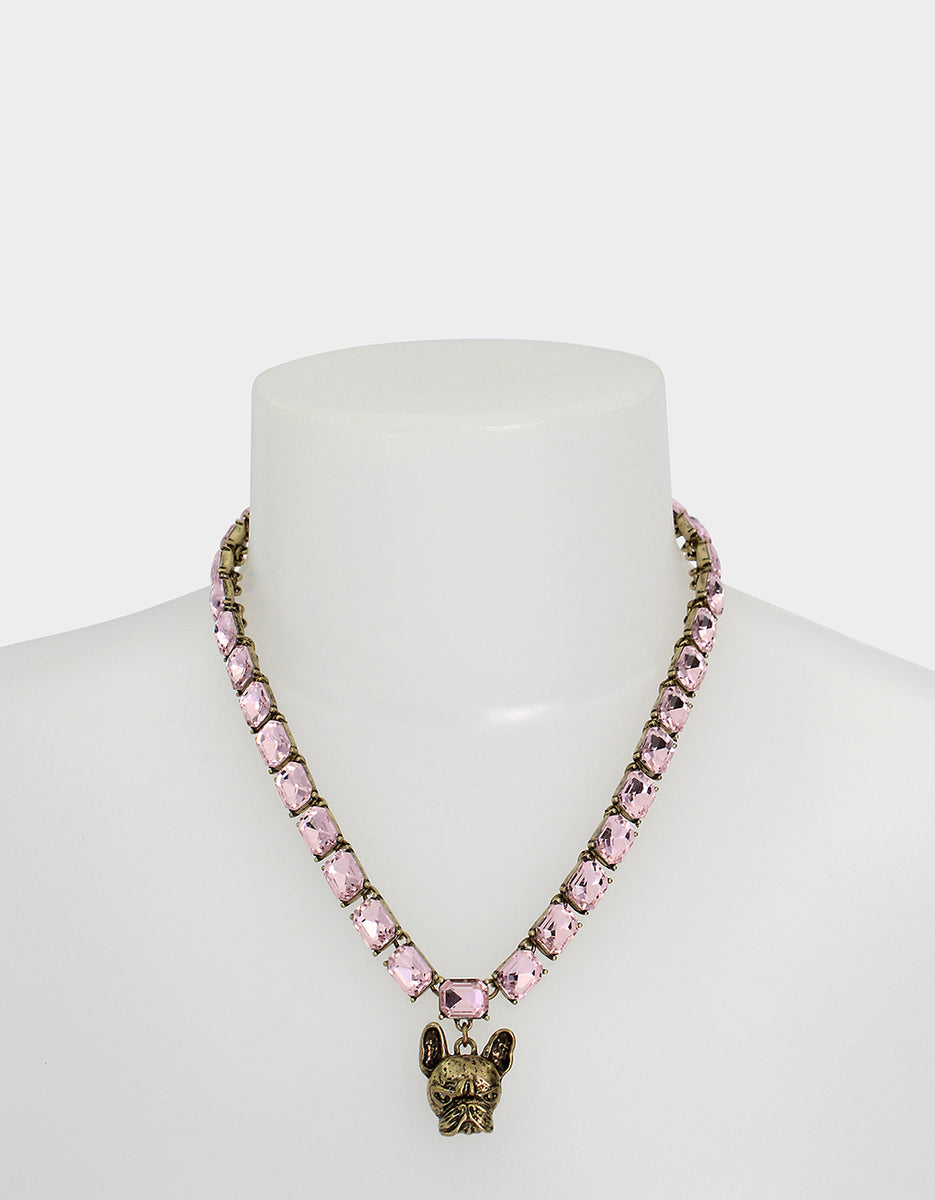 DEAR BETSEY FRENCHIE NECKLACE PINK