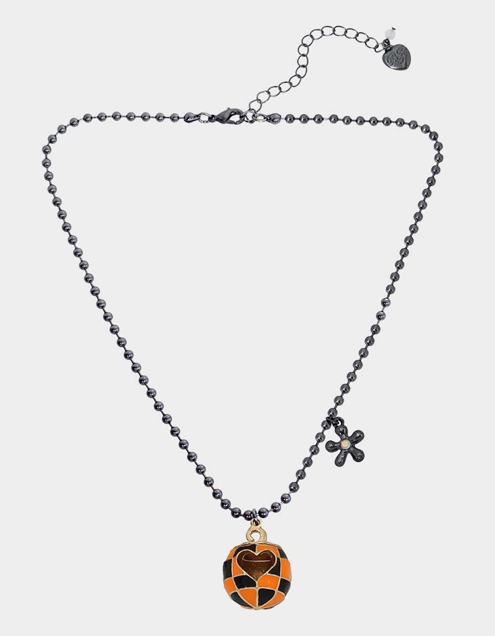 Betsey Johnson Jack-O-Lantern popular Pumpkin Short Pendant Necklace