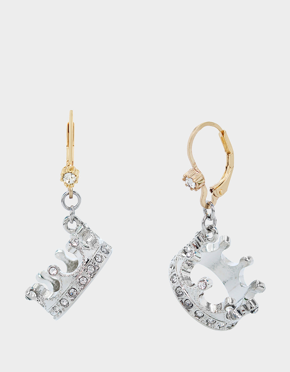 MIDNIGHT MAGIC CROWN LEVER BACK EARRINGS CRYSTAL | Women’s Crystal 