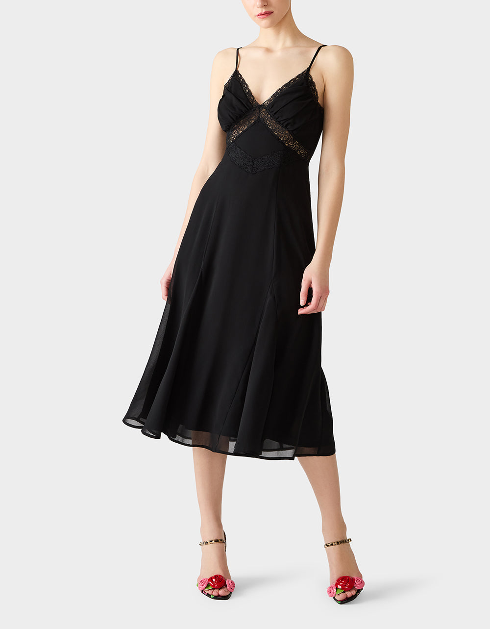 Women's Obsidian Slip Dress in Black | Size Small | Betsey Johnson Women's Obsidian Slip Dress in Black | Size Small | Betsey Johnson