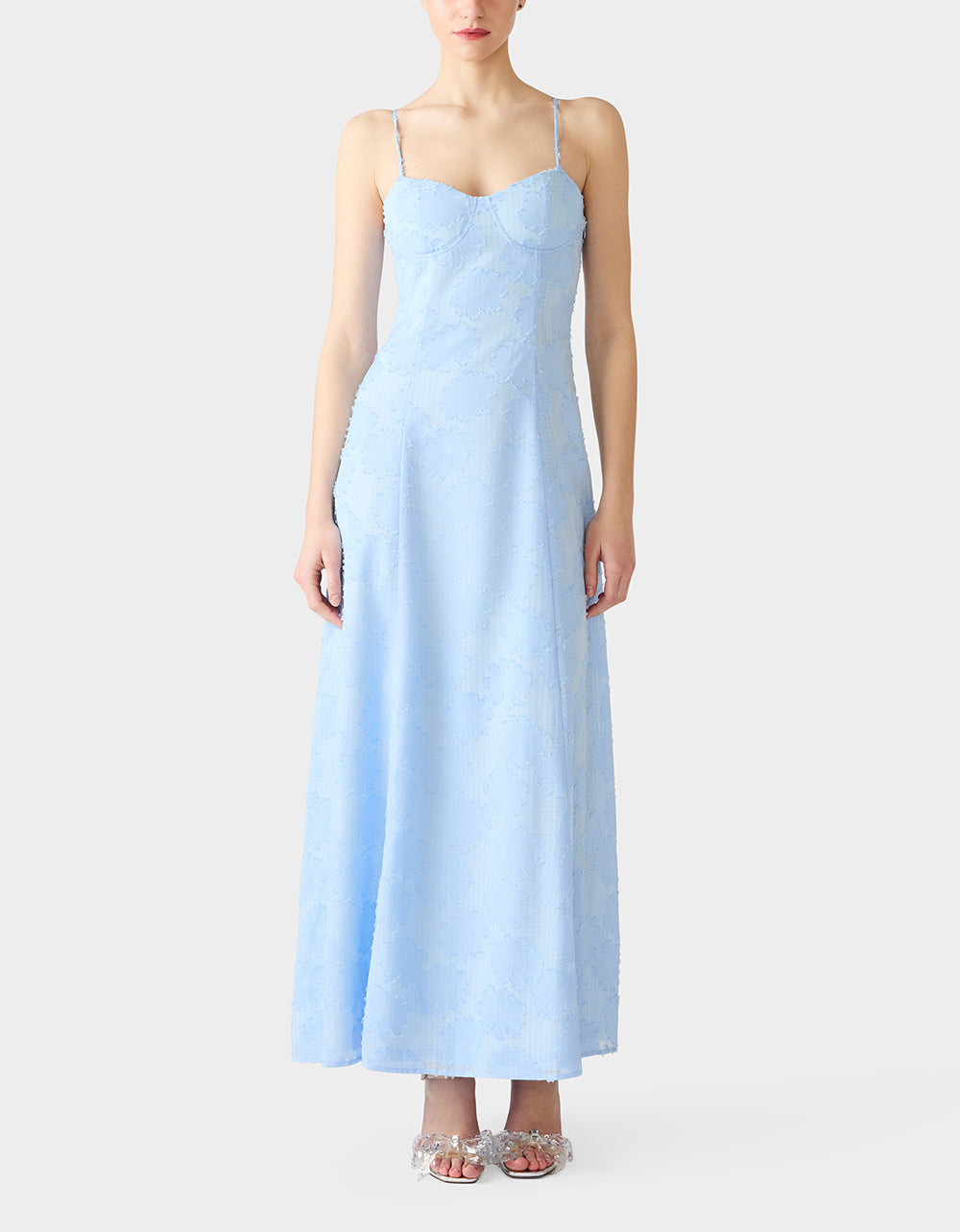 Women's Daydream Daisy Maxi Dress in Blue | Size Small | Betsey Johnson Women's Daydream Daisy Maxi Dress in Blue | Size Small | Betsey Johnson