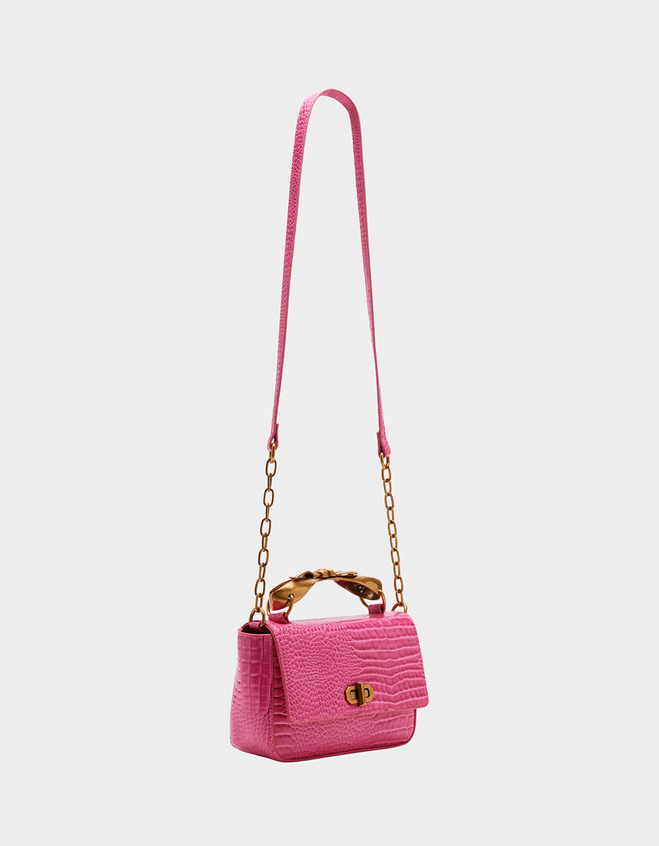 美品】BETSEY JOHNSON モンローフェイスピンクショルダーバッグ