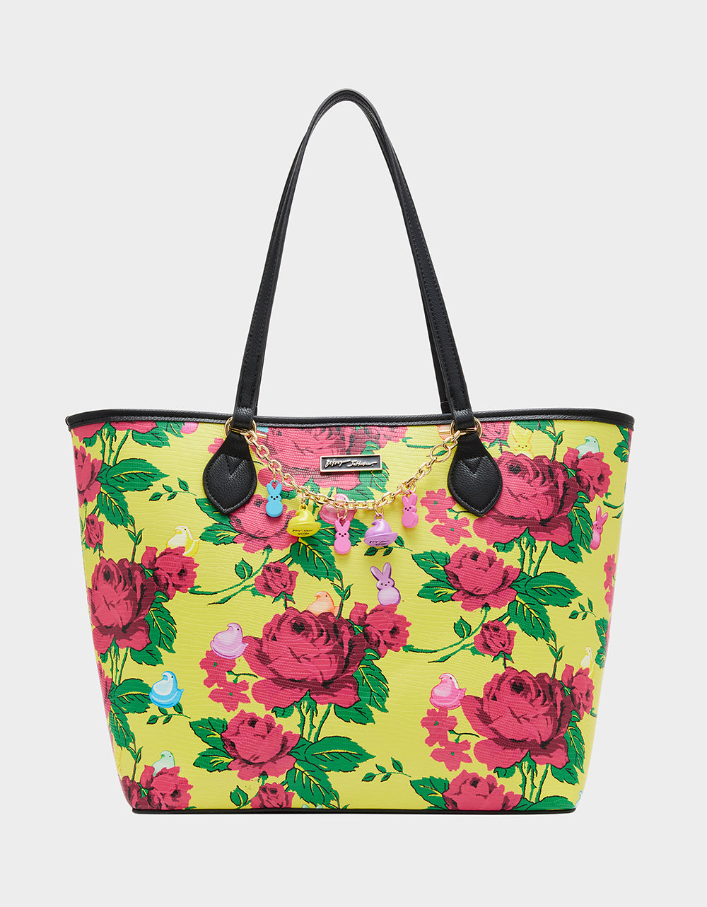 PEEPS® CHARM BRACELET TOTE YELLOW | PEEPS® HANDBAGS – Betsey Johnson