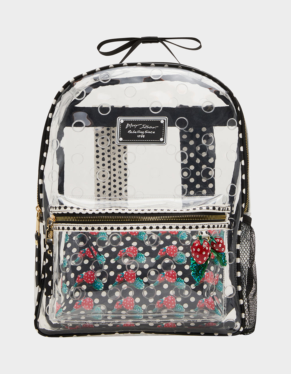 betsey johnson mini backpack amazon If The Bag Fits Clear Polyvinyl Chloride (PVC) 12L x 16H x 5.5D Total length of strap Betsey Johnson mini backpack. ADORABLE