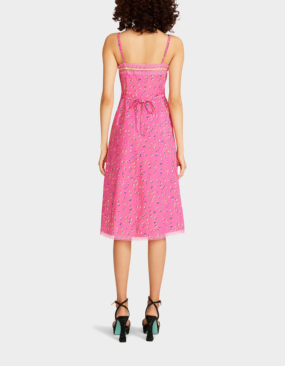 BETSEYS SLEEVELESS RIBBON DRESS PINK | Slip Dresses – Betsey Johnson