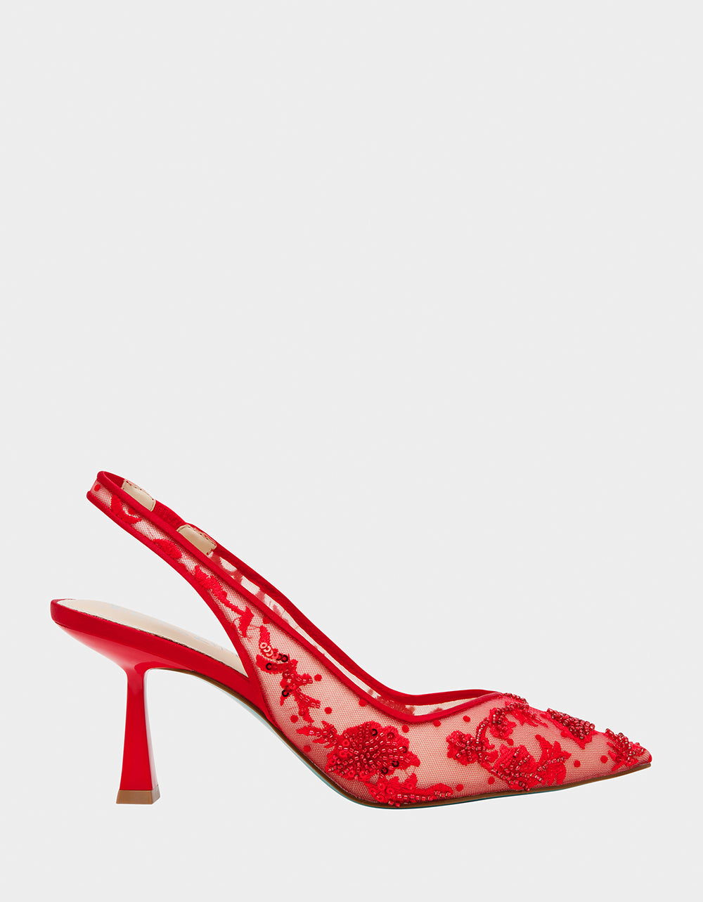 NIKKI RED Pointed Toe Slingback Heel Women's Heels – Betsey Johnson