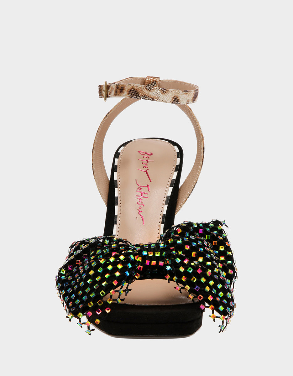 AISHA BLACK MULTI  Women's Heels – Betsey Johnson