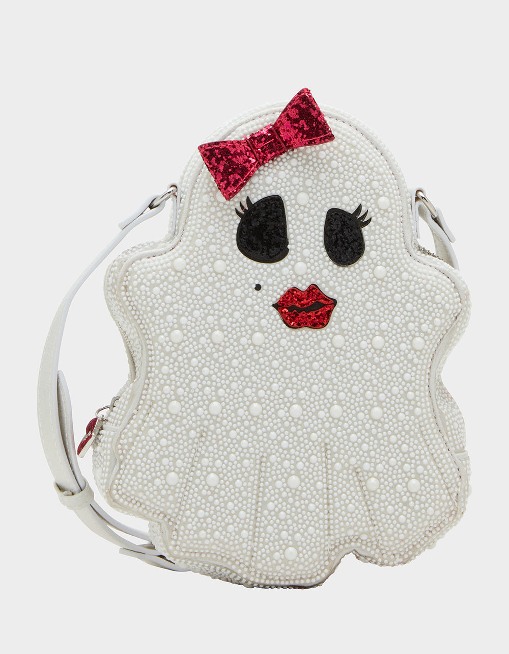 KITSCH BOOTIFUL CROSSBODY WHITE | Ghost Bag – Betsey Johnson