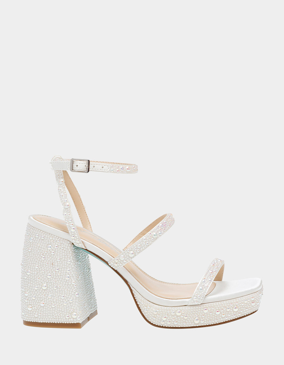 DENNI IVORY Platform Heels Pearl Platform Heels Betsey Johnson