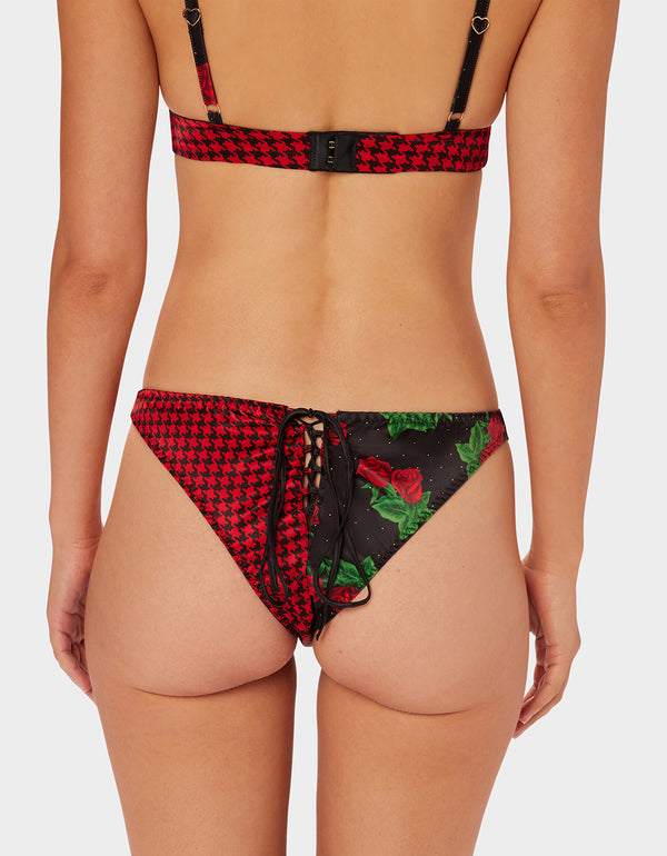PARADE LACE UP PANTY PINK MULTI Panties | Women's Underwear – Betsey Johnson