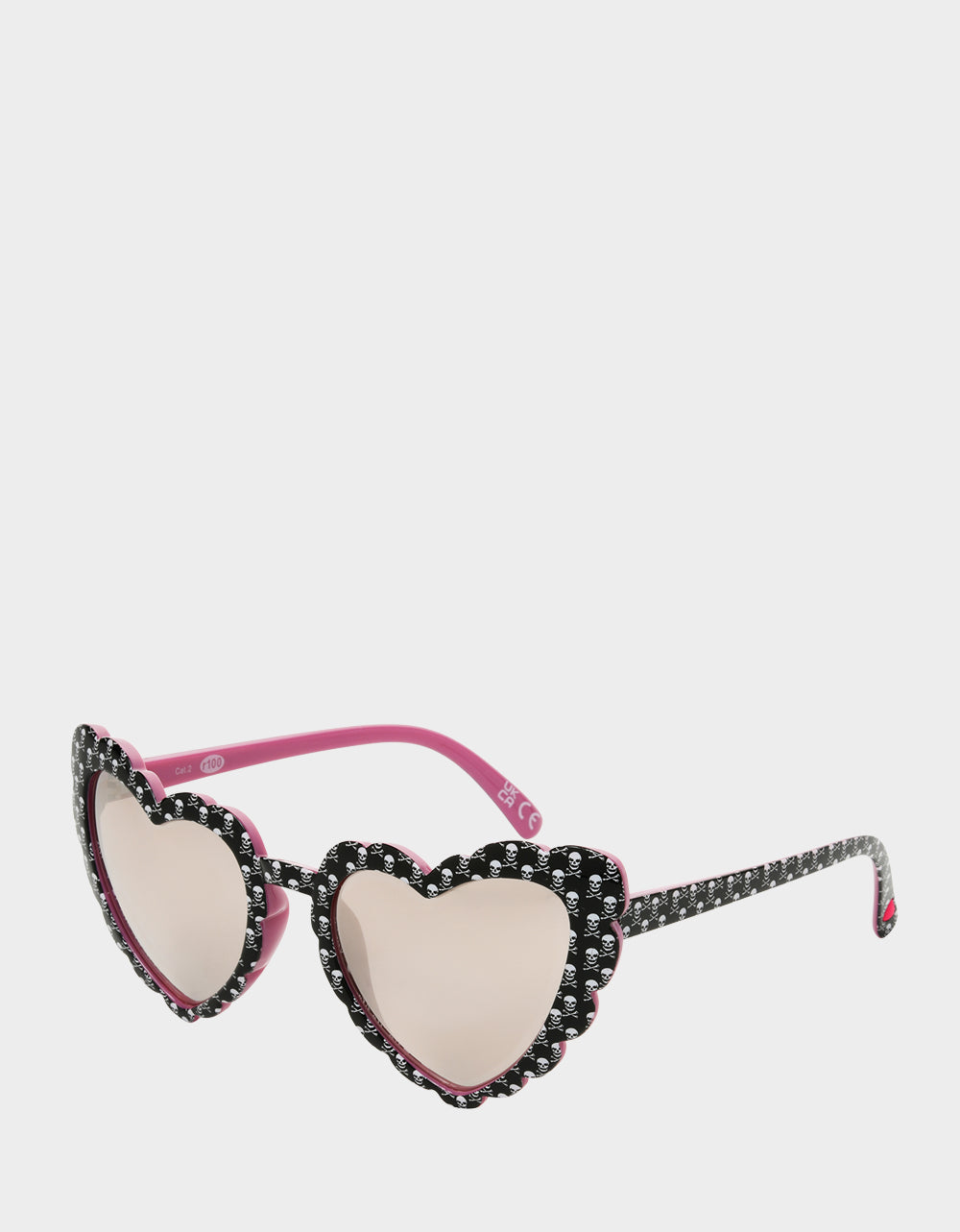 XOXO SKULL HEART SUNNIES BLACK