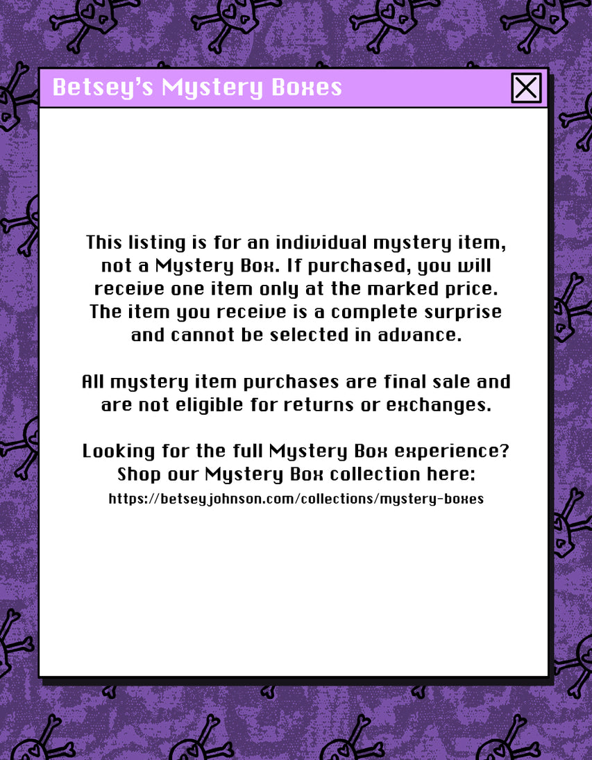 SPOOKY SEASON MYSTERY HANDBAG ITEM - MYSTERY PIECE - Betsey Johnson