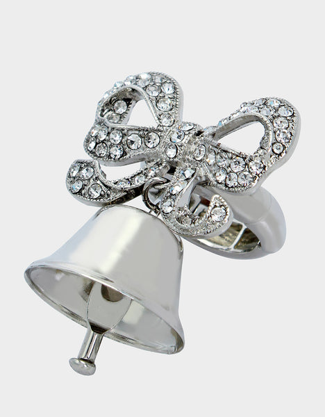 PRENUP BELL RING CRYSTAL - JEWELRY - Betsey Johnson