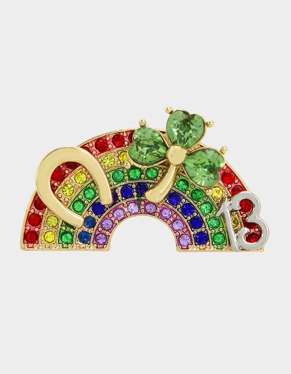 LUCKING OUT RAINBOW RING RAINBOW - JEWELRY - Betsey Johnson
