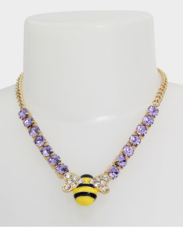 OHH A DAISY SHORT BEE NECKLACE YELLOW - JEWELRY - Betsey Johnson