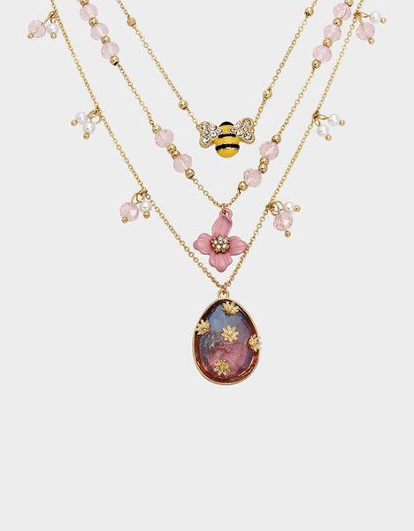 SOMEBUNNYS BABY ILLUSION NECKLACE MULTI | Layered Necklaces