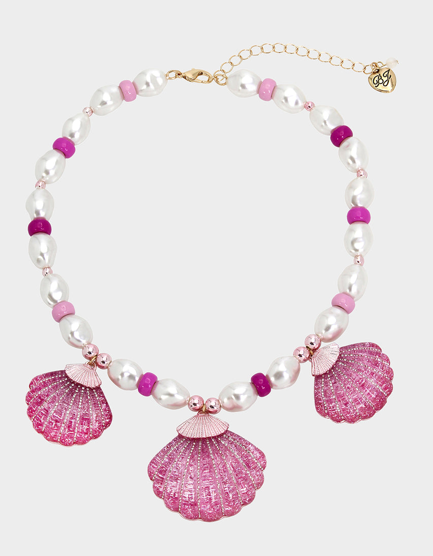 PINK SUMMER FRONTAL NECKLACE PINK - JEWELRY - Betsey Johnson