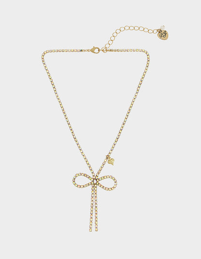 BOW PENDANT GOLD - JEWELRY - Betsey Johnson