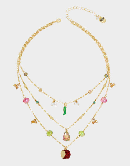 ITS FALL YALL ILLUSION NECKLACE MULTI - JEWELRY - Betsey Johnson