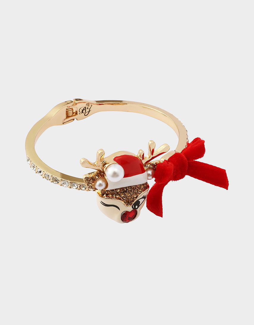 REINDEER BOW HINGE BRACELET