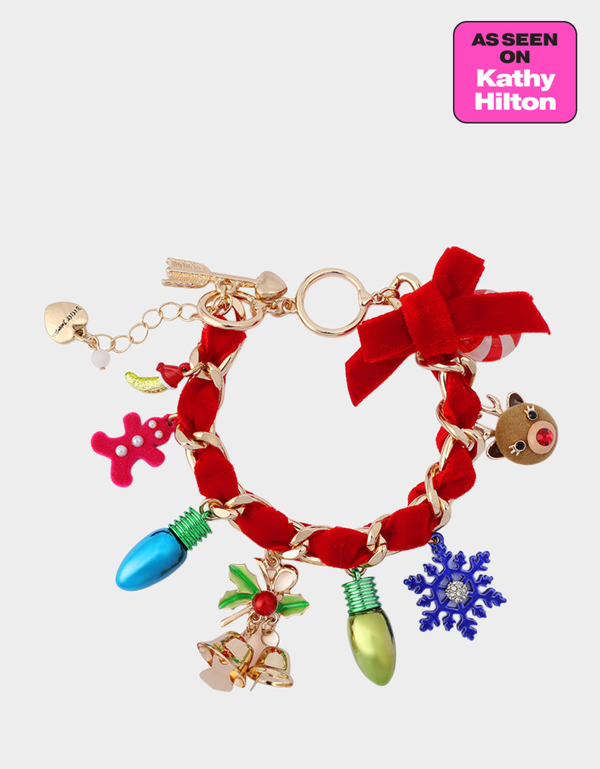 SANTA BABY CHARM BRACELET MULTI - JEWELRY - Betsey Johnson