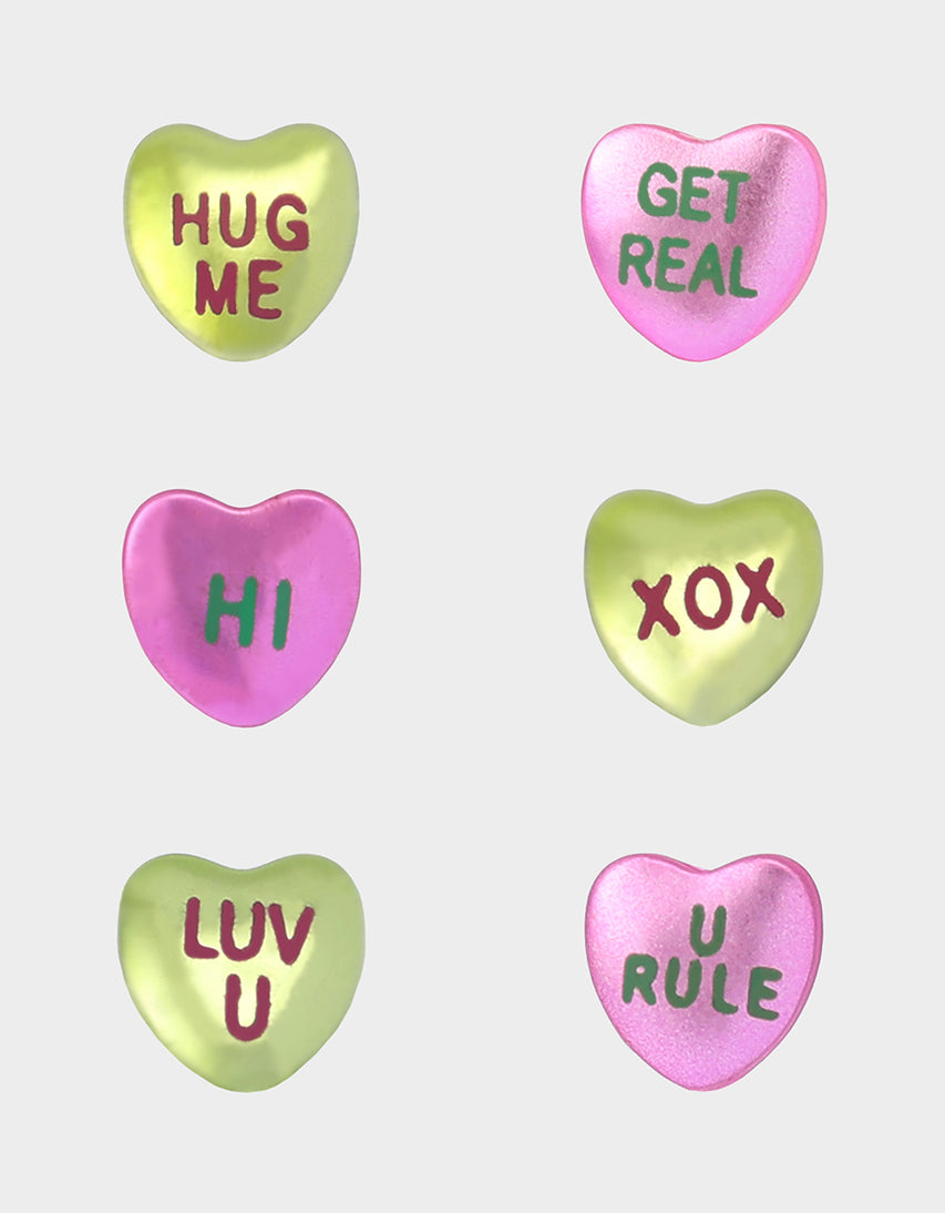 POPULAR HEARTS STUD SET MULTI - JEWELRY - Betsey Johnson