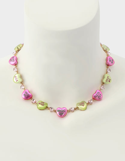 POPULAR HEART NECKLACE MULTI - JEWELRY - Betsey Johnson
