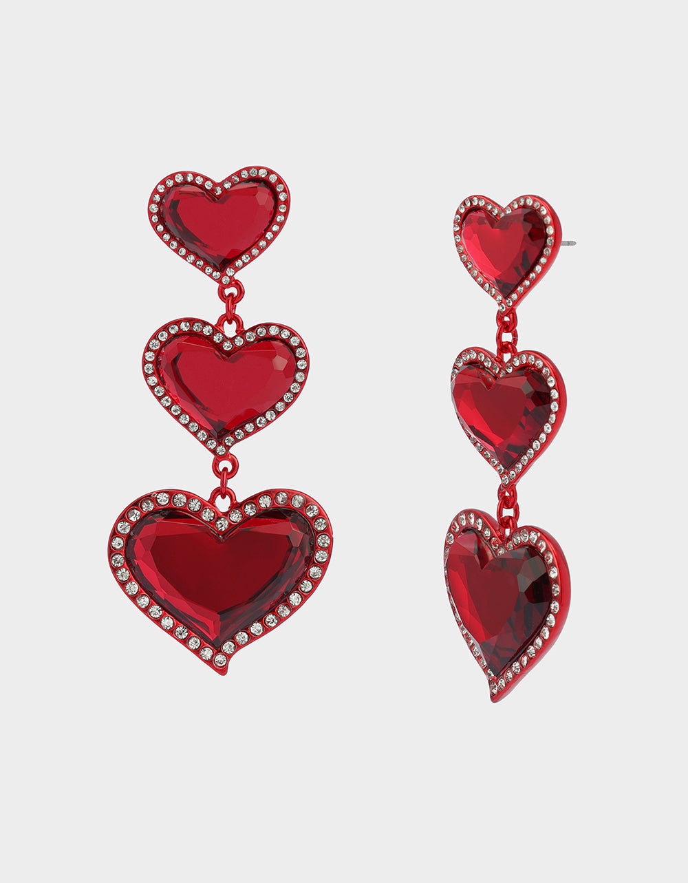 LOVE SPELL DROP EARRINGS RED - JEWELRY - Betsey Johnson