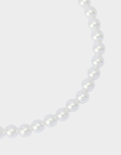 PEARL BOW NECKLACE SET RED - JEWELRY - Betsey Johnson