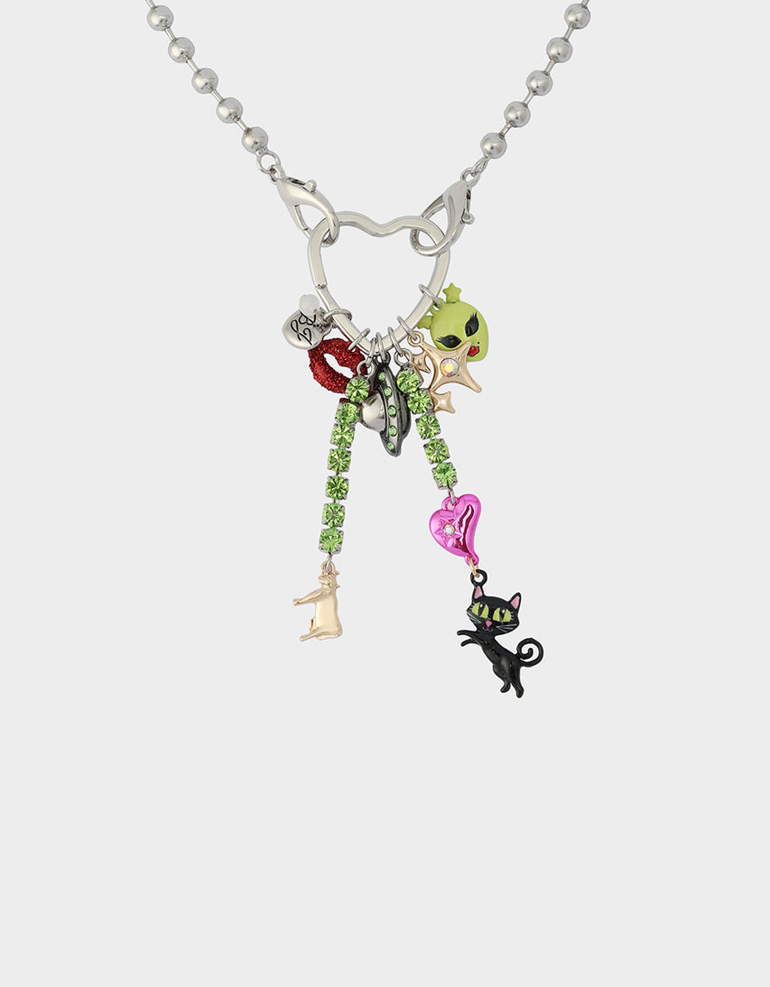 ALIEN PEARL PENDANT MULTI - JEWELRY - Betsey Johnson