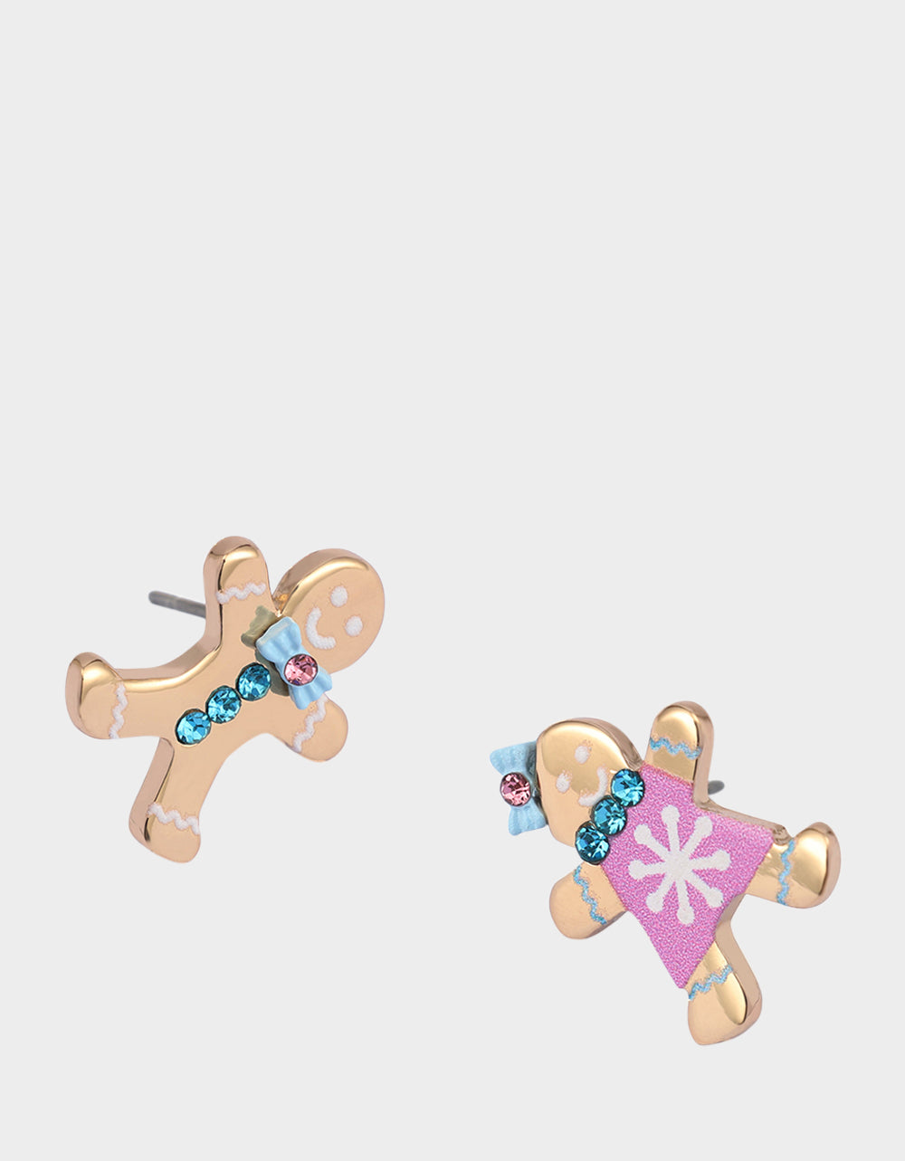 SANTA BABY GINGERBREAD STUD EARRINGS MULTI