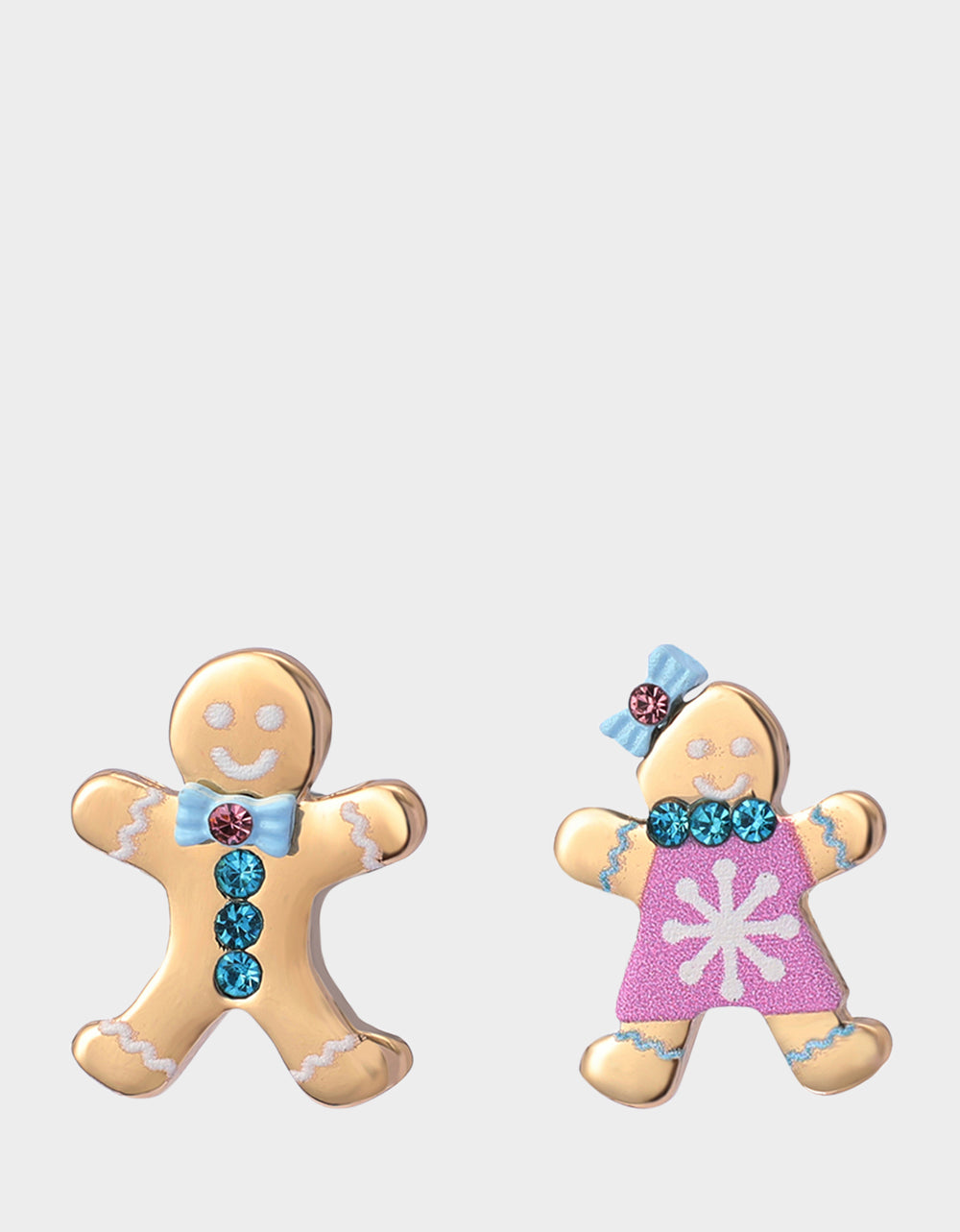 SANTA BABY GINGERBREAD STUD EARRINGS MULTI