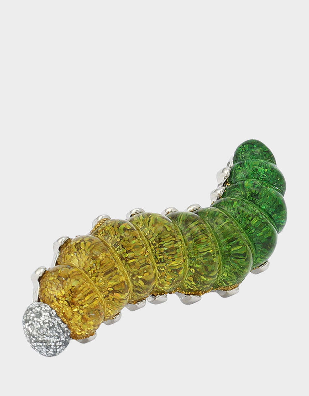 WORM BROOCH GREEN - JEWELRY - Betsey Johnson - view 2
