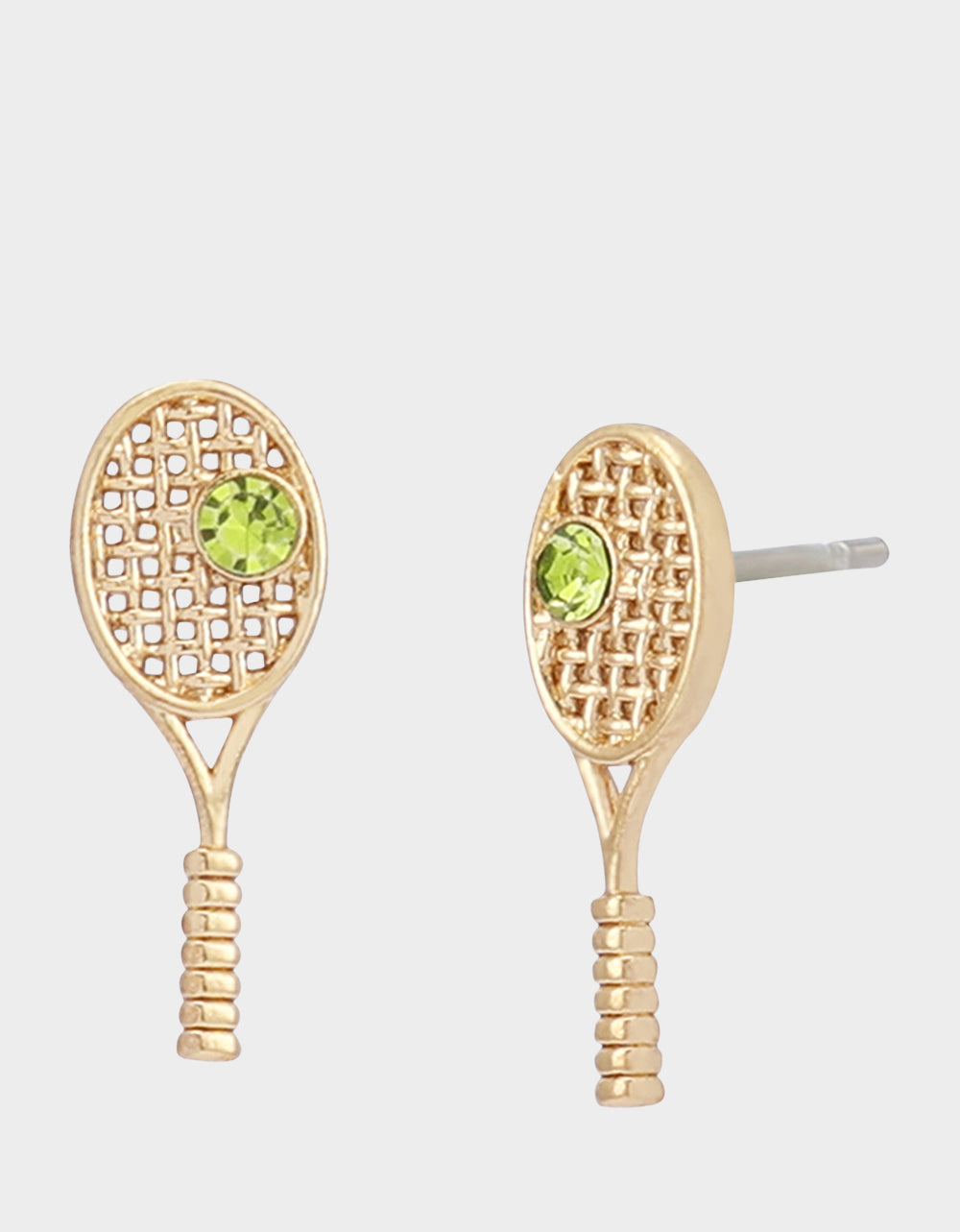 LOVE TENNIS RACQUET EARRINGS GREEN - JEWELRY - Betsey Johnson