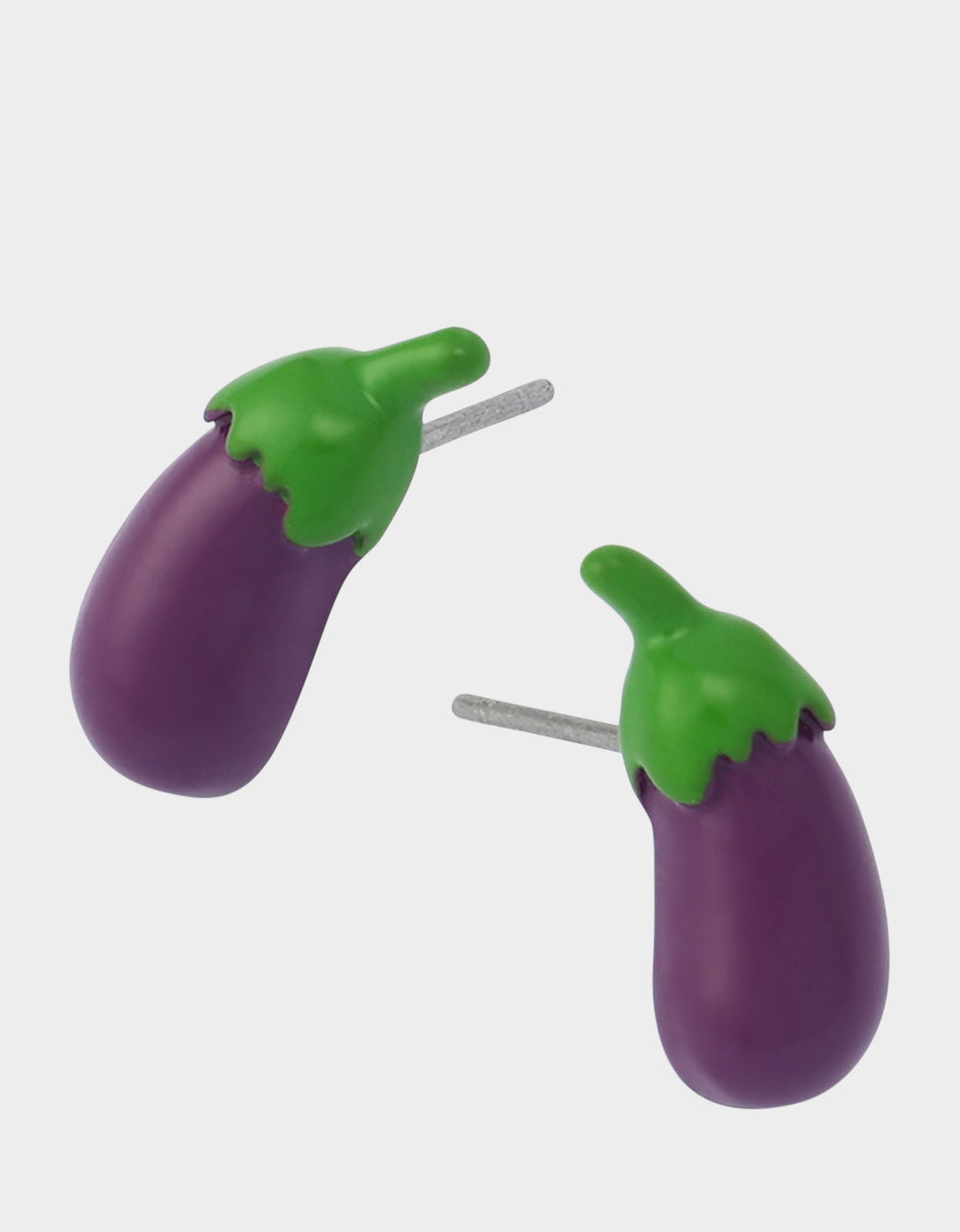 EGGPLANT STUD EARRINGS PURPLE - JEWELRY - Betsey Johnson