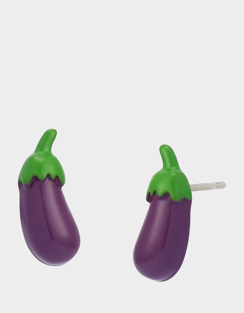 EGGPLANT STUD EARRINGS PURPLE - JEWELRY - Betsey Johnson