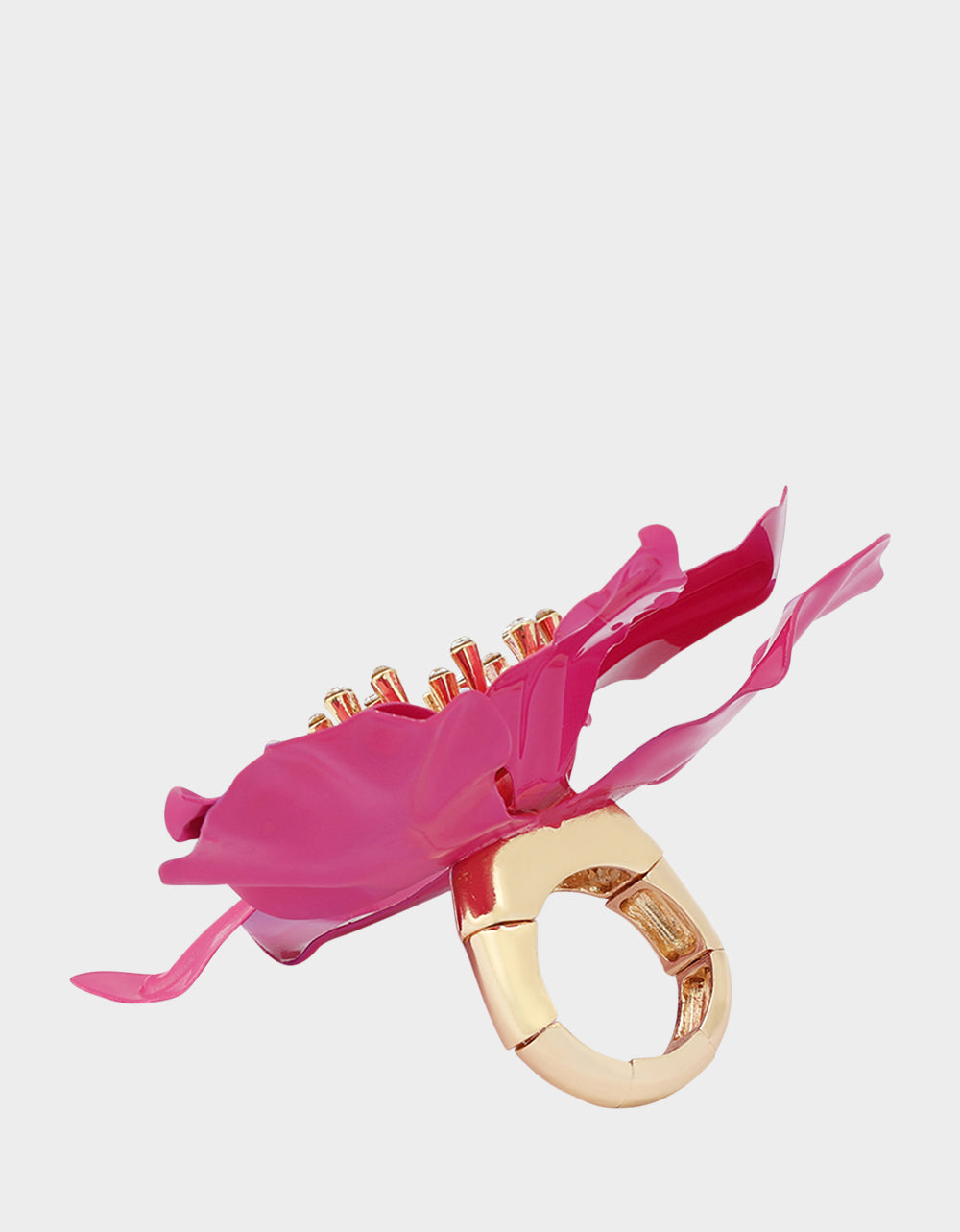 ORCHID COCKTAIL RING PINK - JEWELRY - Betsey Johnson