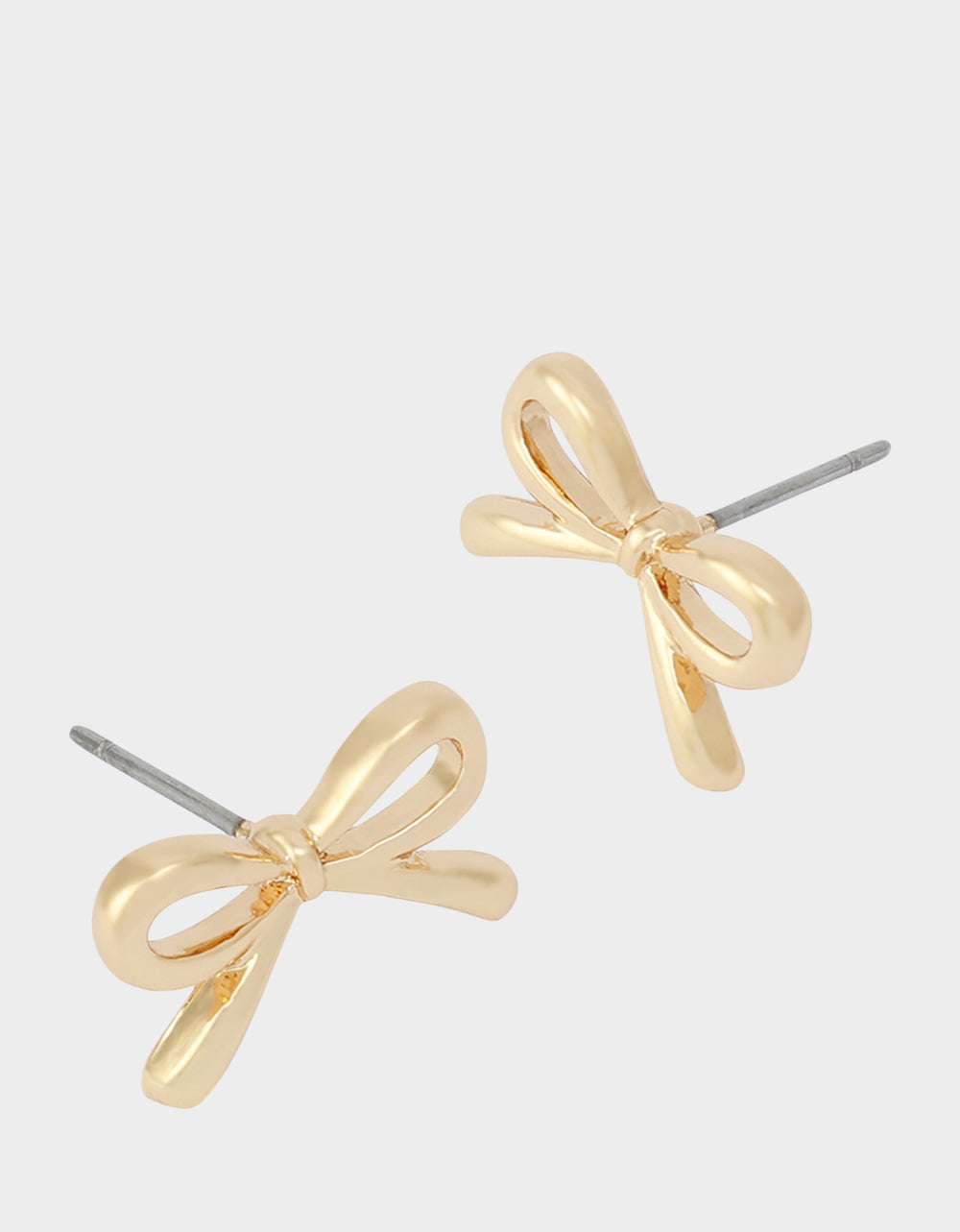 BOW STUD EARRINGS GOLD - JEWELRY - Betsey Johnson - view 2