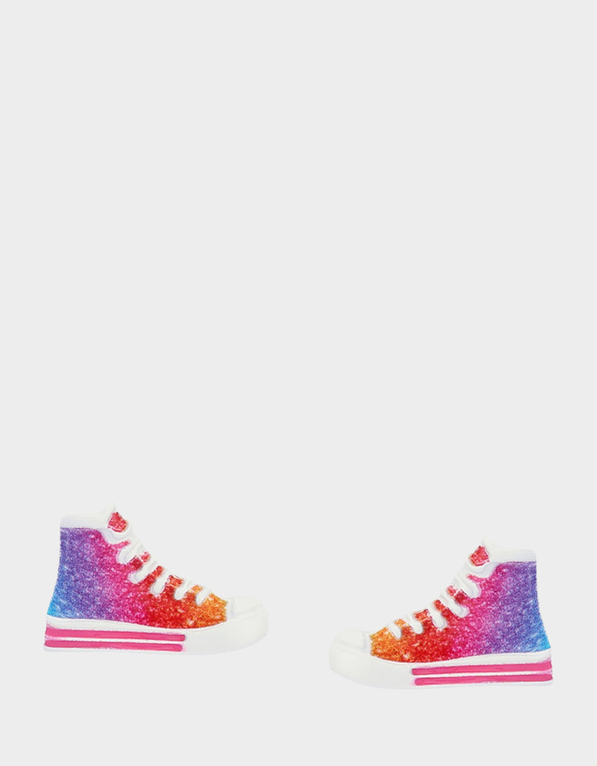 BASKETBALL HIGH TOP STUD EARRINGS MULTI - JEWELRY - Betsey Johnson