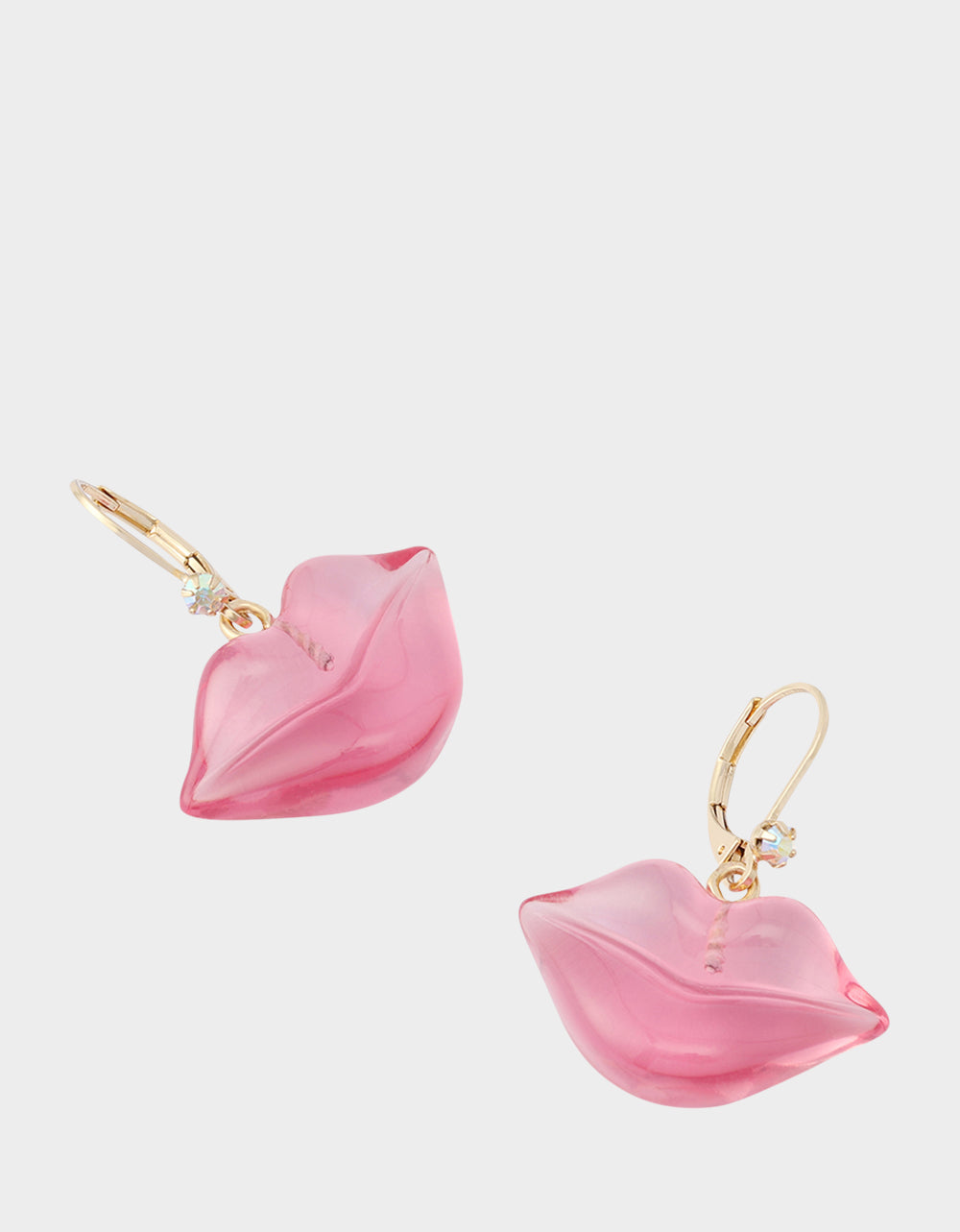 LIPS LEVER BACK EARRINGS PINK - JEWELRY - Betsey Johnson