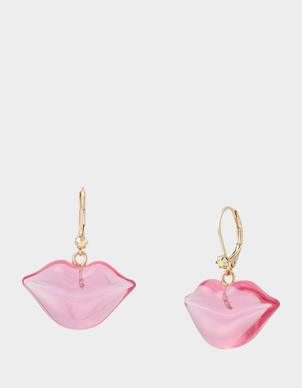 LIPS LEVER BACK EARRINGS PINK - JEWELRY - Betsey Johnson