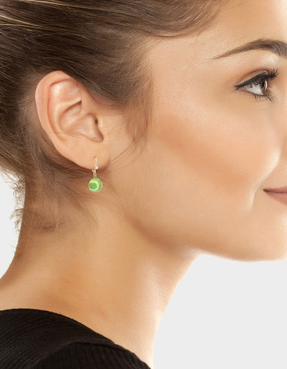 MISMATCH TENNIS RACQUET AND BALL EARRINGS GREEN - JEWELRY - Betsey Johnson