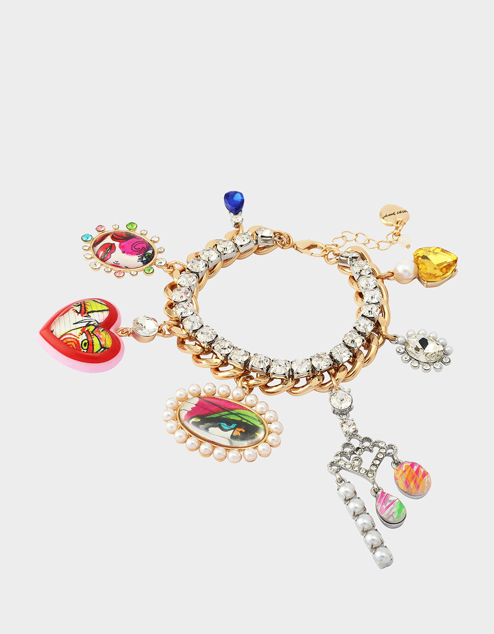 ART CAMPAIGN CHARM BRACELET MULTI - JEWELRY - Betsey Johnson