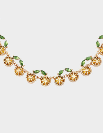 LEMON COLLAR NECKLACE YELLOW - JEWELRY - Betsey Johnson
