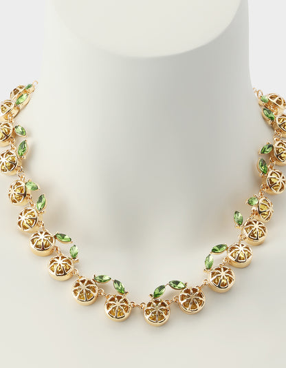 LEMON COLLAR NECKLACE YELLOW - JEWELRY - Betsey Johnson
