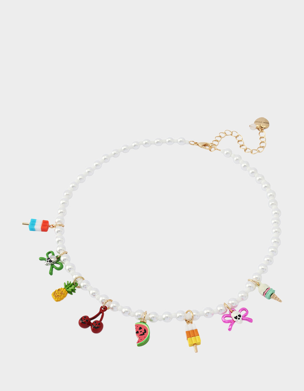 SUMMERWEEN CHARM FRONTAL NECKALCE PEARL - ACCESSORIES - Betsey Johnson - view 2
