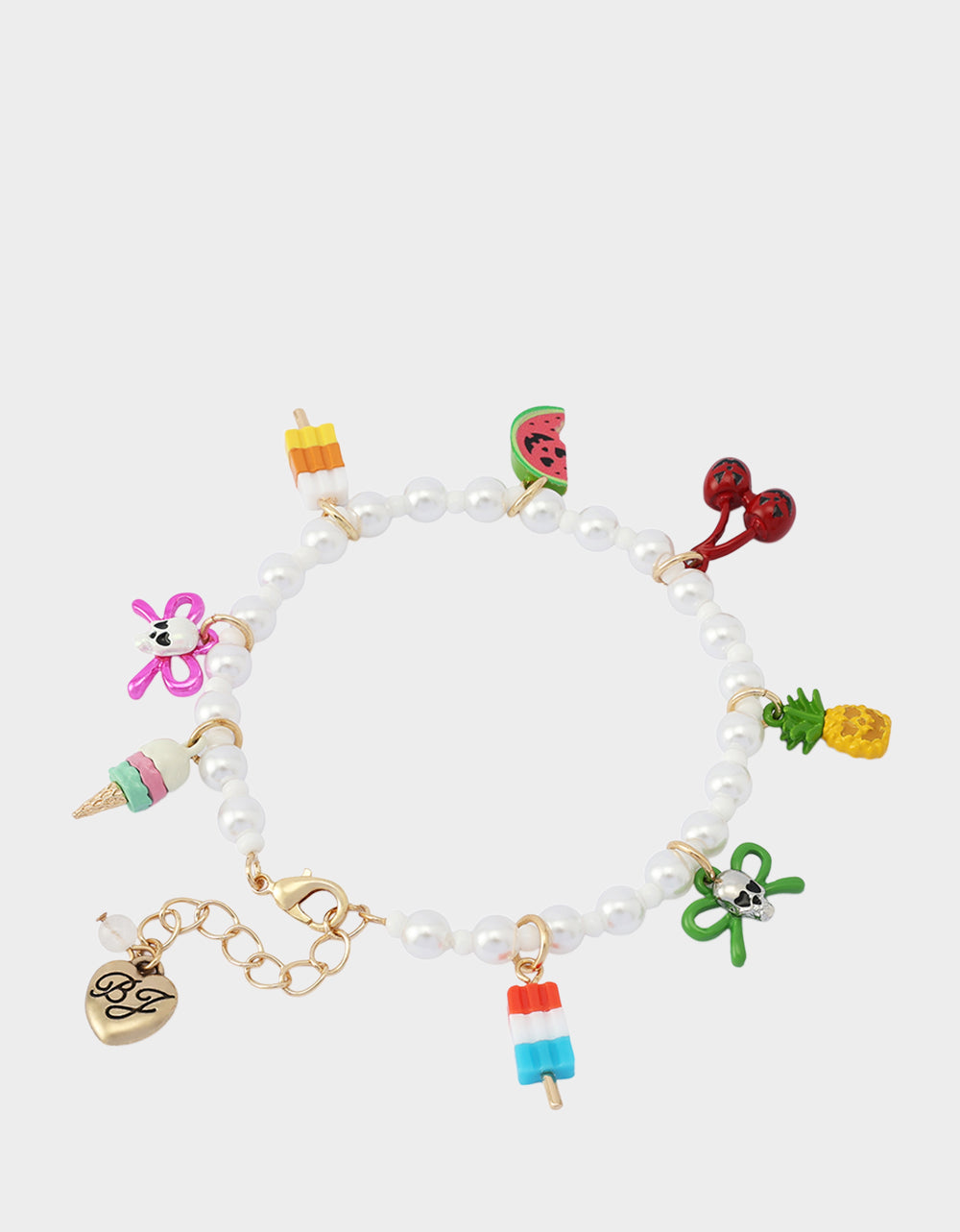 SUMMERWEEN CHARM FLEX BRACELET PEARL - ACCESSORIES - Betsey Johnson - view 3