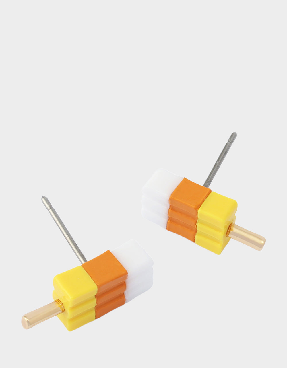POPSICLE STUD EARRINGS ORANGE - ACCESSORIES - Betsey Johnson - view 2