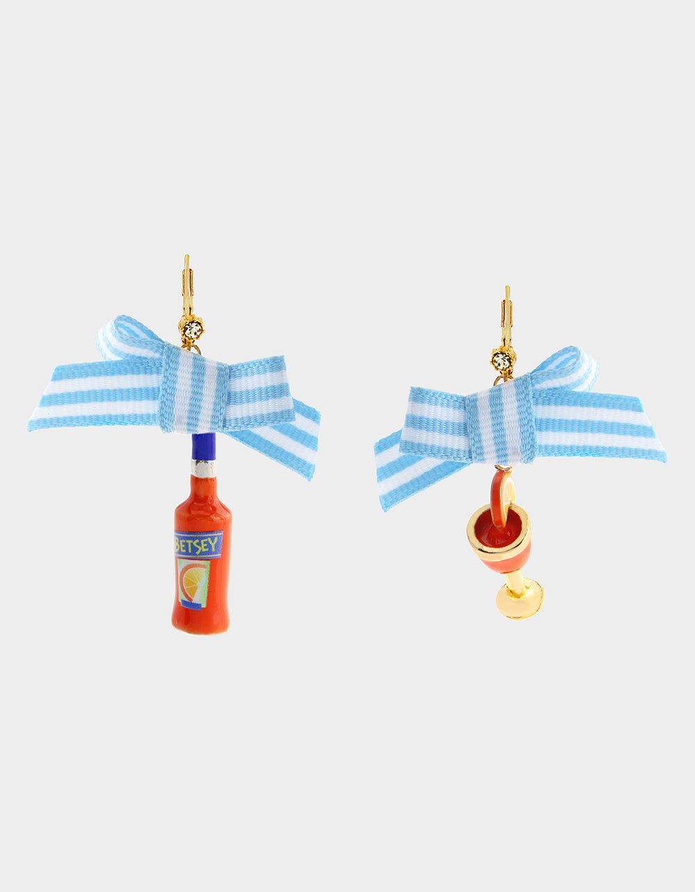 MISMATCH SPRITZ EARRINGS ORANGE - JEWELRY - Betsey Johnson