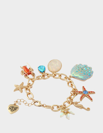 SEALIFE CHARM FLEX BRACELET BLUE - JEWELRY - Betsey Johnson